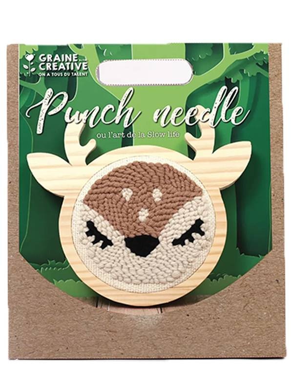 Kit Broderie Ac Persan Punch Needle 15 cm Caprioara Graine Creative 420206