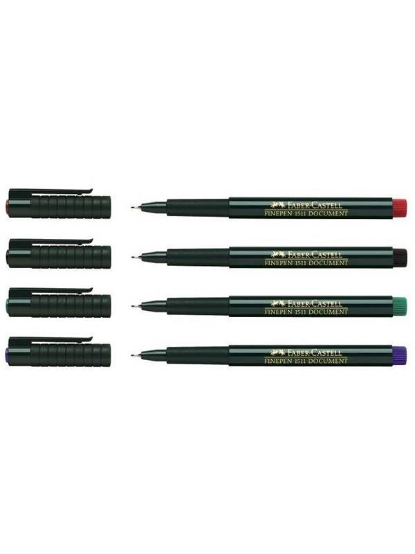 Liner Finepen 1511 Document Faber Castell (Culoare: Negru)
