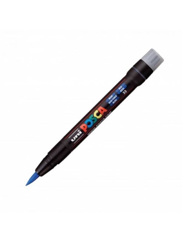 Marker tip pensula UNI POSCA Brush PCF-350 (Culoare: Gold)