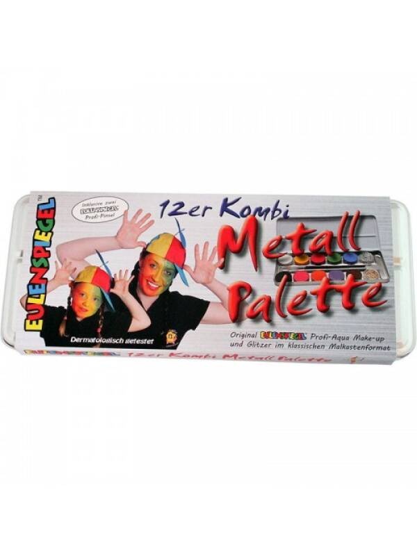 Set 10 culori + 2 glitter bodypainting Eulenspiegel 212202