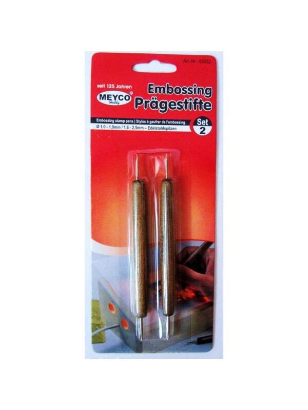 Set 2 instrumente pentru embosare 65052 Meyco