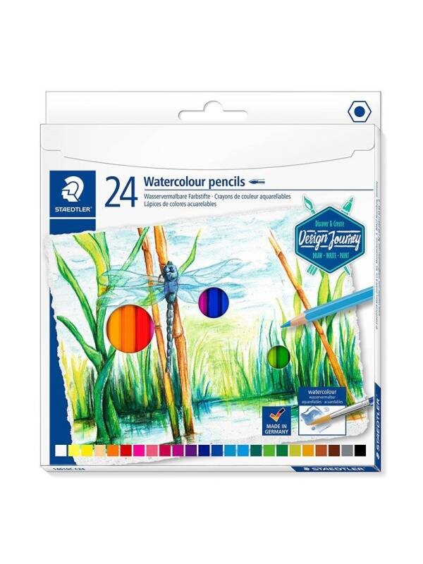 Set 24 creioane acuarelabile Design Journey Staedtler 14610CC24