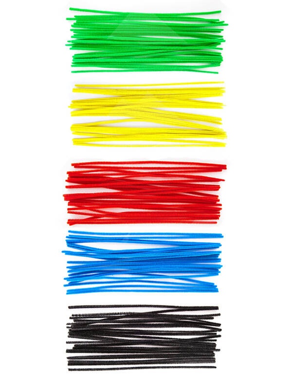 Set 25 chenille sarma plusata 0,4 x 30cm Dp Craft (Culoare: Rosu)