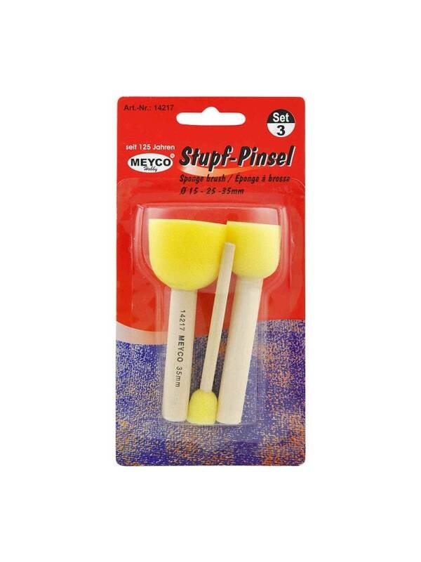 Set 3 bureti cu maner din lemn Meyco 14217