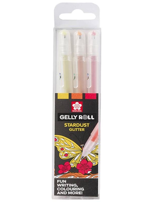 Set 3 Gelly Roll Stardust Happy Sakura poxpgbstA3d