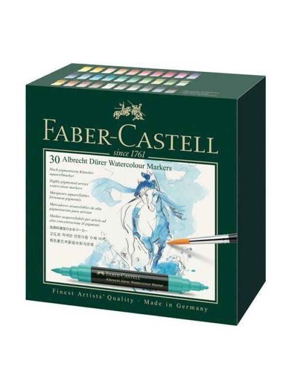 Set 30 markere acuarelabile Albrecht Durer Faber Castell 160330