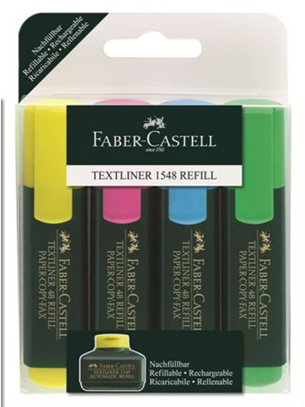 Set 4 textmarkere 1548 Faber-Castell 154804