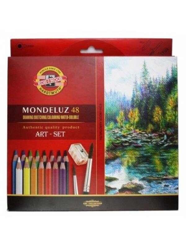 Set 48 creioane acuarelabile Mondeluz Koh-I-Noor 3713-48