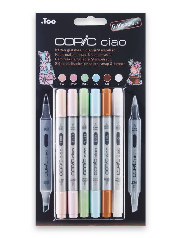 Set 5 + 1 Markere Copic Ciao Scrap & Stempel 1 22075559