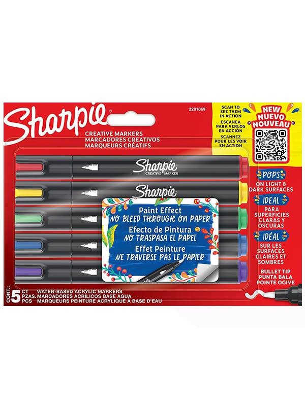 Set 5 Markere permanente Creative Sharpie 2201069