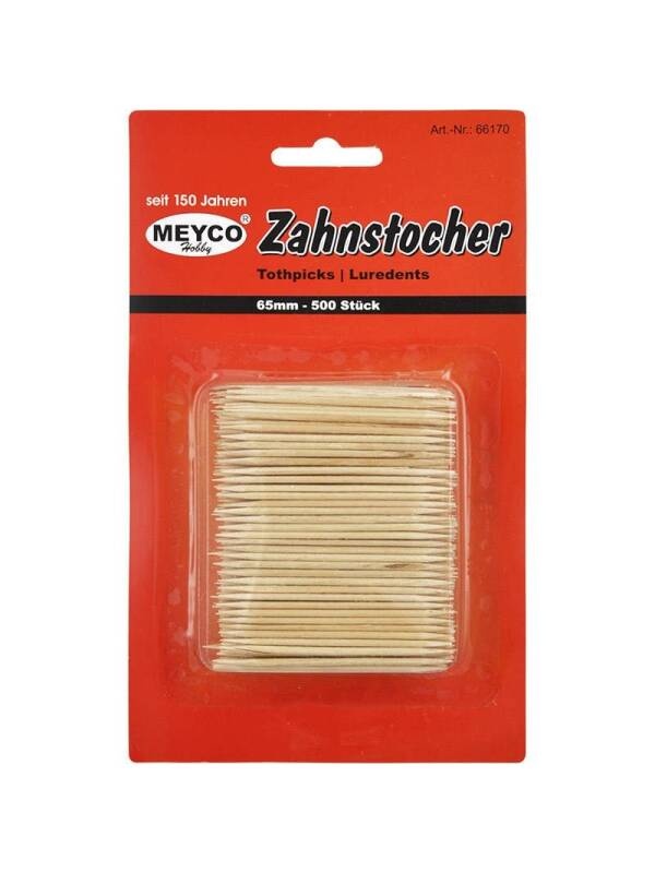 Set 500 scobitori din lemn Meyco 66170