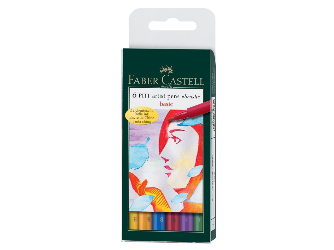 Set 6 Markere Brush Pitt Artist (culori de baza)