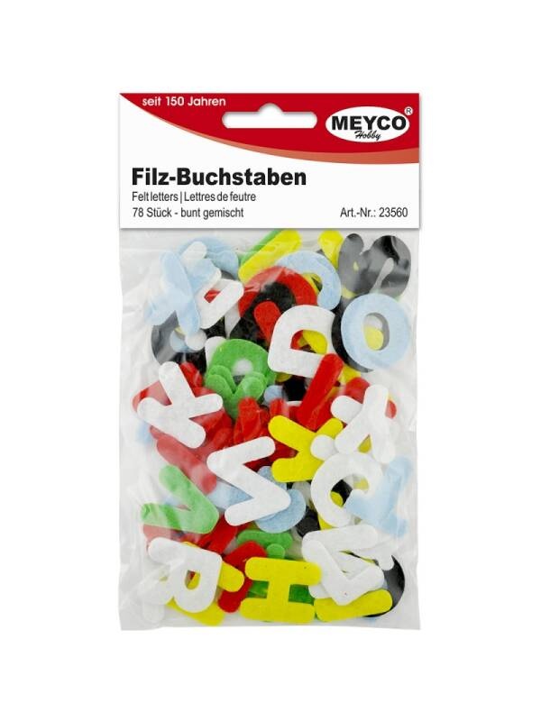 Set 78 litere din fetru Meyco 23560