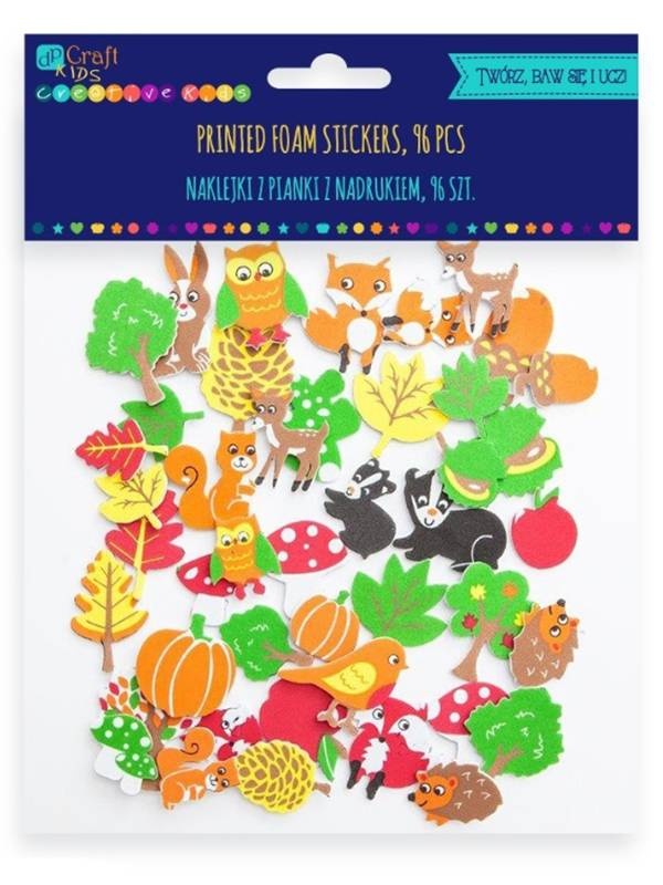 Set 96 figurine autoadezive spuma Padure Dp Craft kspi-009