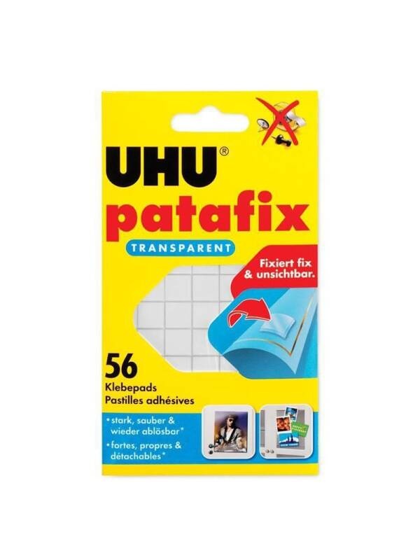 Adeziv tablete transparente UHU Patafix Invisible 771037
