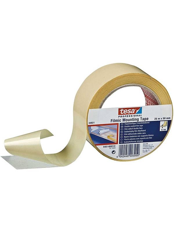 Banda dublu adeziva Tesa 64621 (Dimensiuni: Lungime 50m x latime 50mm)