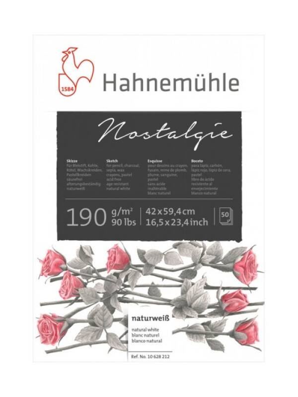 Bloc schite 190 g/mp Nostalgie Hahnemuhle (Marime: A5, 50 file, 190 g/mp)