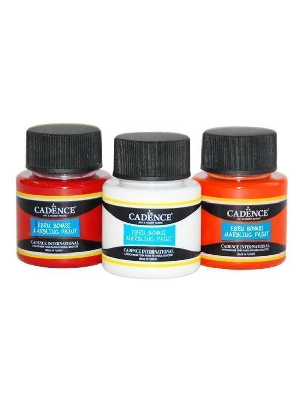 Culori acrilice cu efect de marmorare 45 ml Cadence - Ebru (Culoare: 855 dark blue)