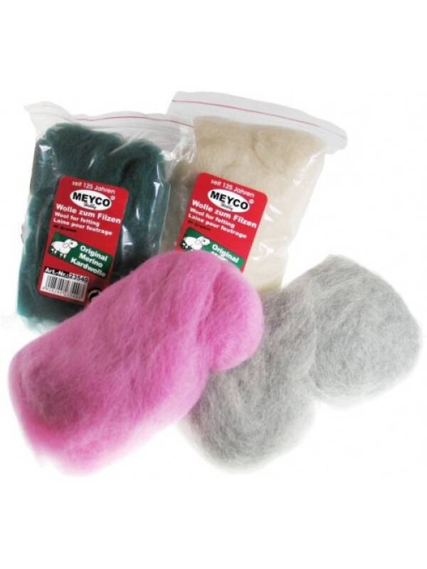 Lana netoarsa pentru filtuit 100g Meyco (Culoare: alb 23548)