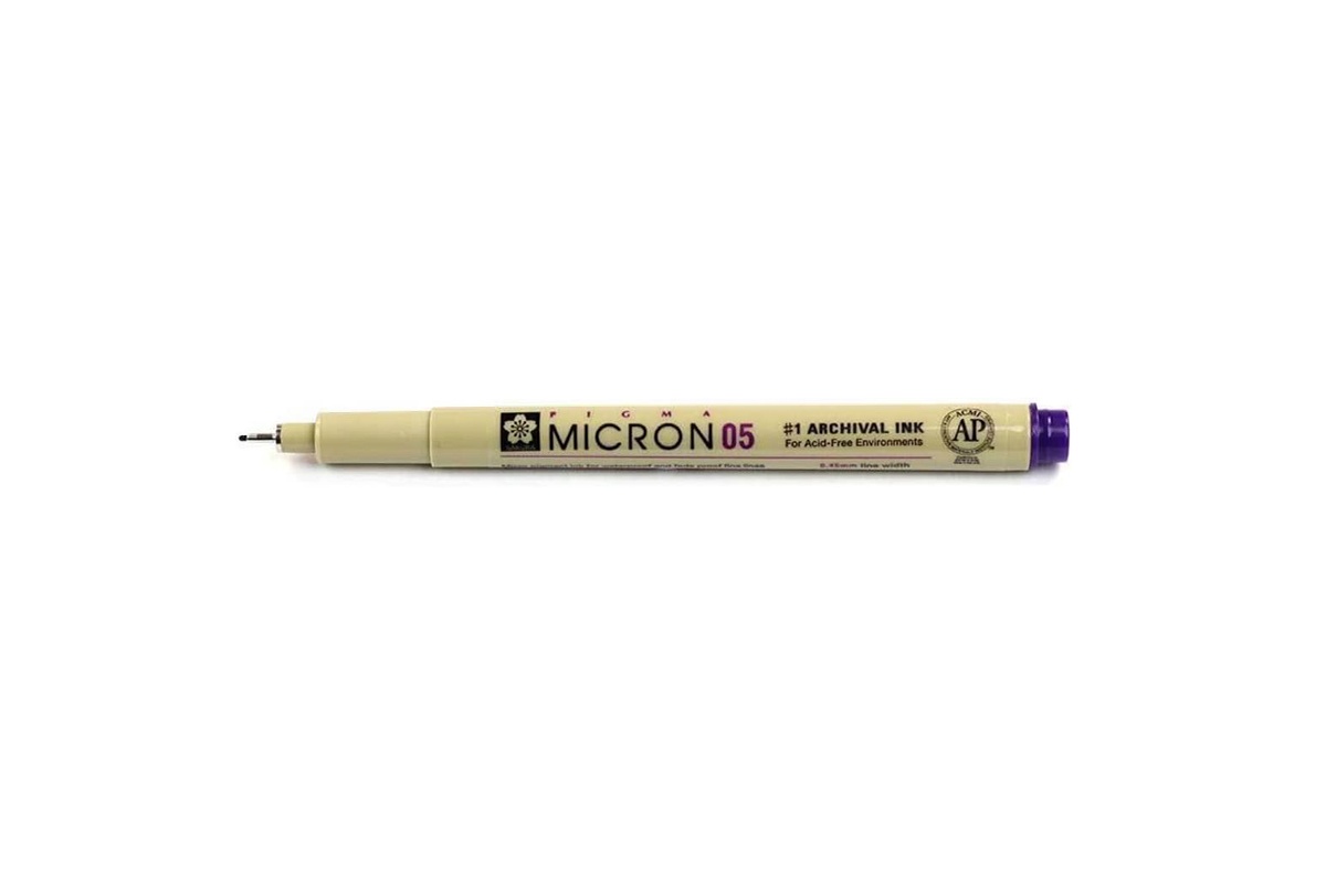 Liner Pigma Micron Violet 24 Marimi Diferite Sakura (Grosime Liner Tehnic Sakura: 005/0.20mm)