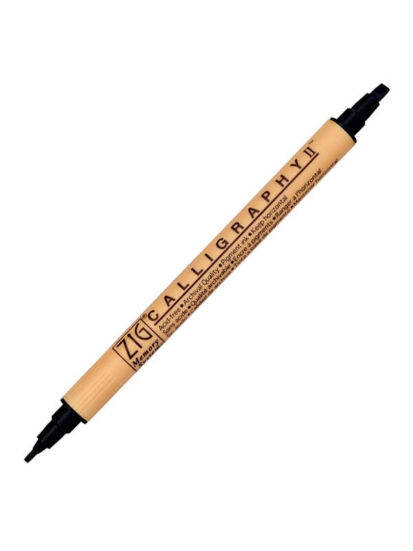 Marker dublu Memory System Calligraphy II MS-3500 Kuretake (Culoare: 801 aubergine)