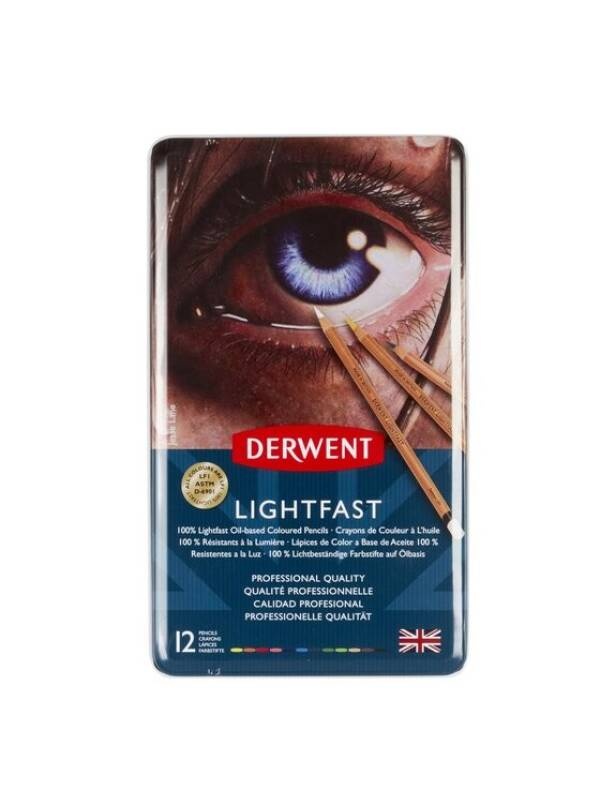 Set 12 creioane colorate Derwent Lightfast 2302719