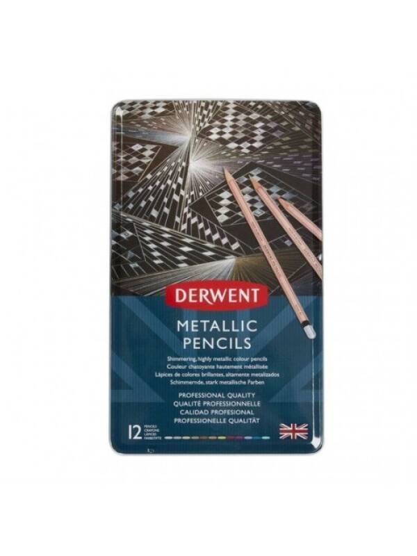 Set 12 creioane metalice Derwent 2305599
