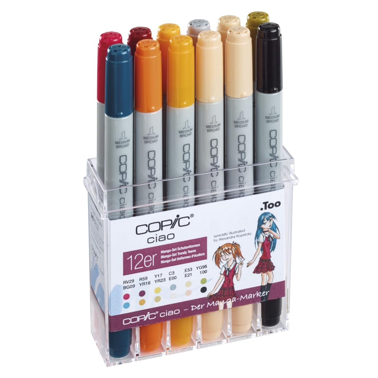 Set 12 Markere Manga Trendy Teens Copic Ciao 22075712