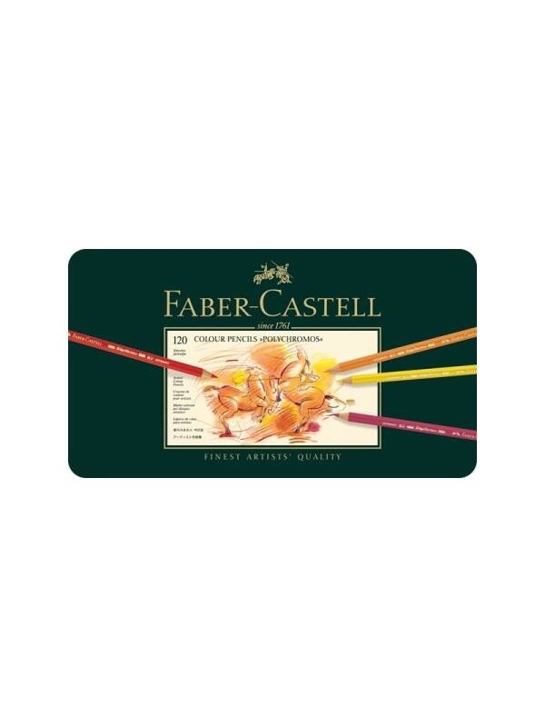 Set 120 creioane colorate Polychromos Faber Castell, 110011