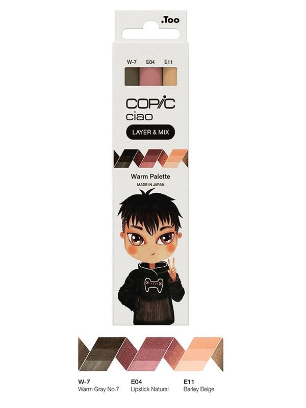 Set 3 Markere Copic Ciao Paleta de Culori Calde 220750311
