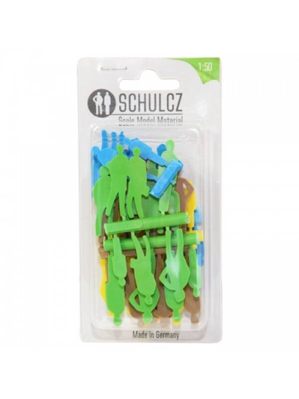 Set 40 siluete din plastic colorat Schulcz 02.50004.40
