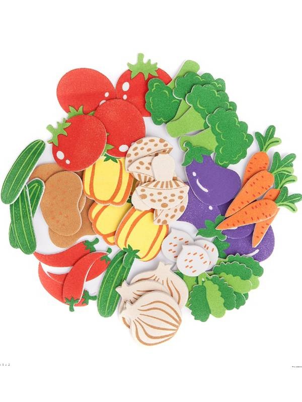 Set 44 figurine autoadezive spuma legume Dp Craft kspi-423