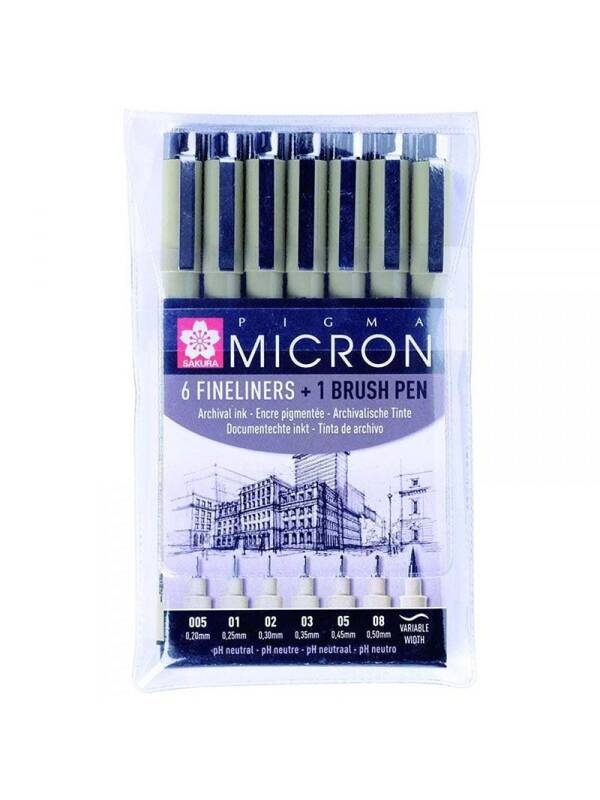 Set 6 finelinere Pigma Micron POXSDK7B