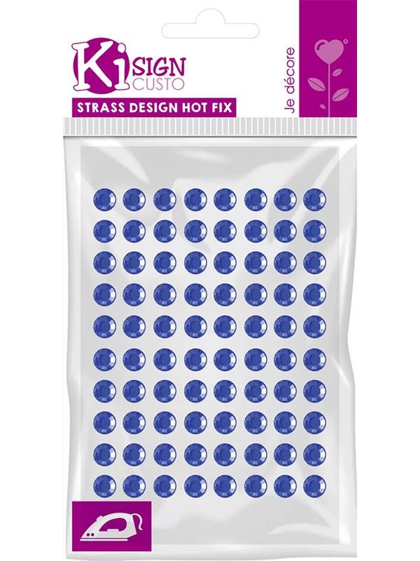 Set 80 strasuri termoadezive 4mm Graine Creative (Culoare: Violet)