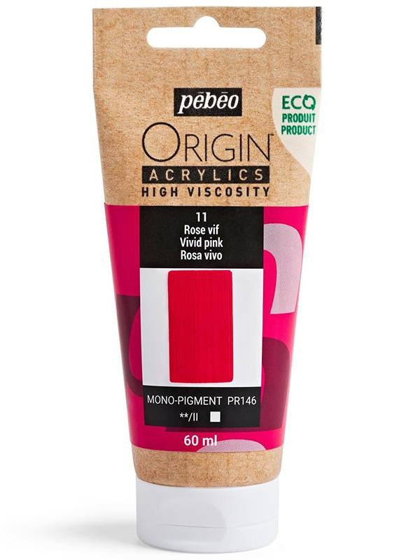 Culori acrilice Origin 60ml Pebeo (Culoare Pebeo Origin: Vivid Pink)