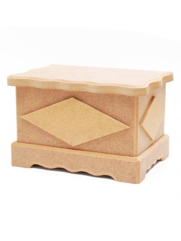 Cutie MDF cu romburi Ilyas (Marime: 27 x 17 x 9.5cm)