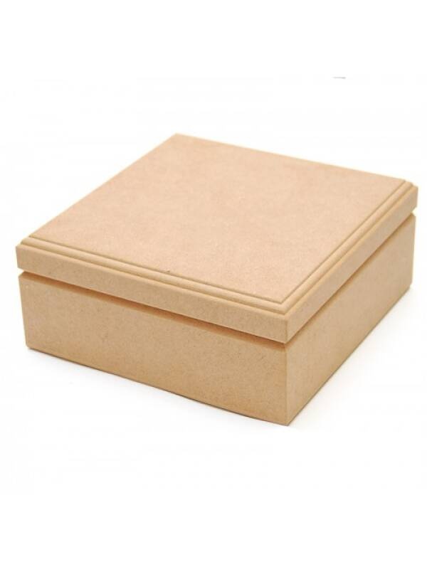 Cutie MDf patrata Ilyas (Marime: 20 x 20 x 8cm)
