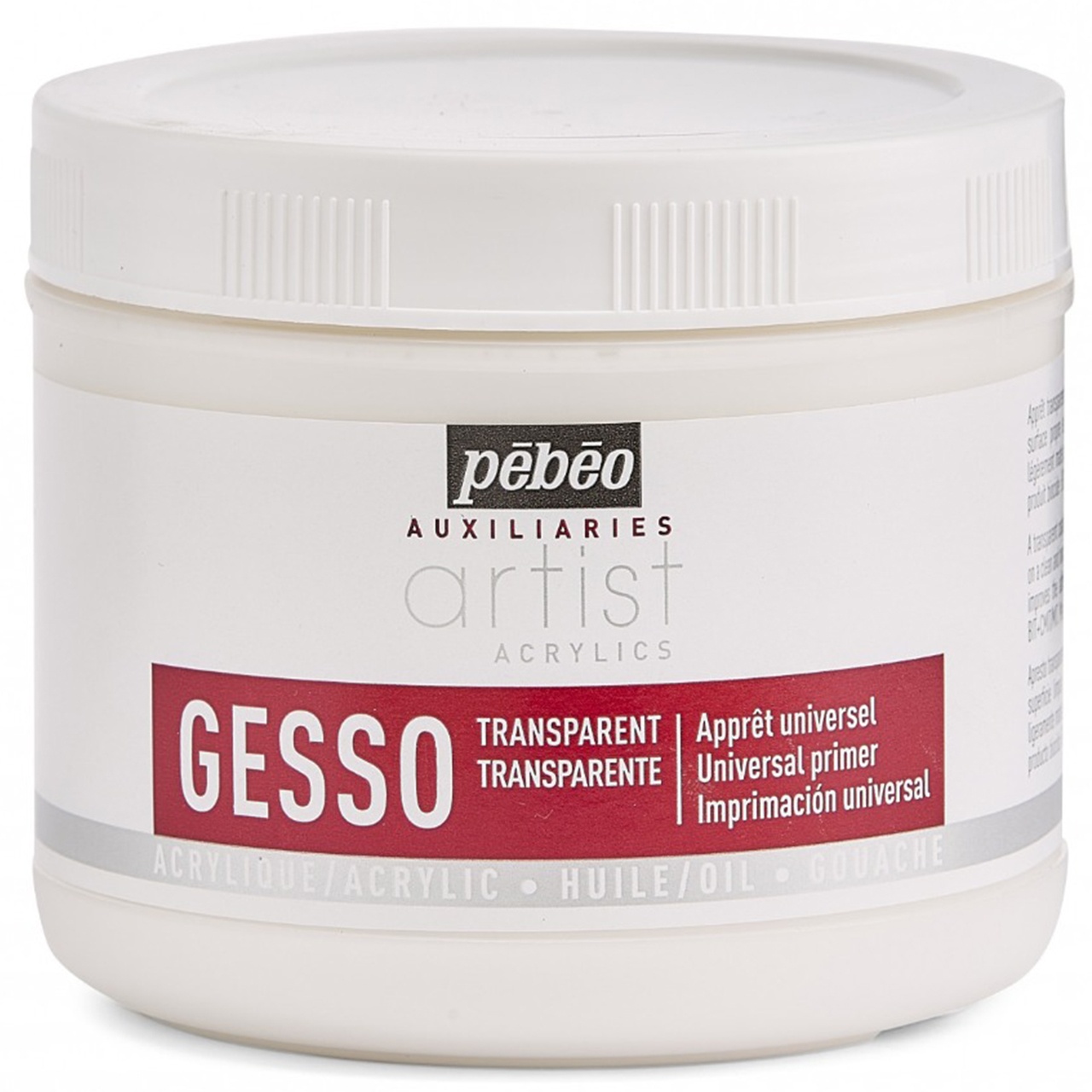 Gesso transparent Artist Acrylics Pebeo (Gramaj: 1000 ml)