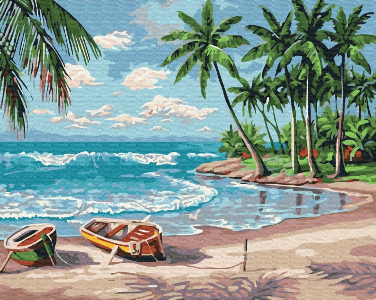 Kit pictura pe numere Ocean Coast 267