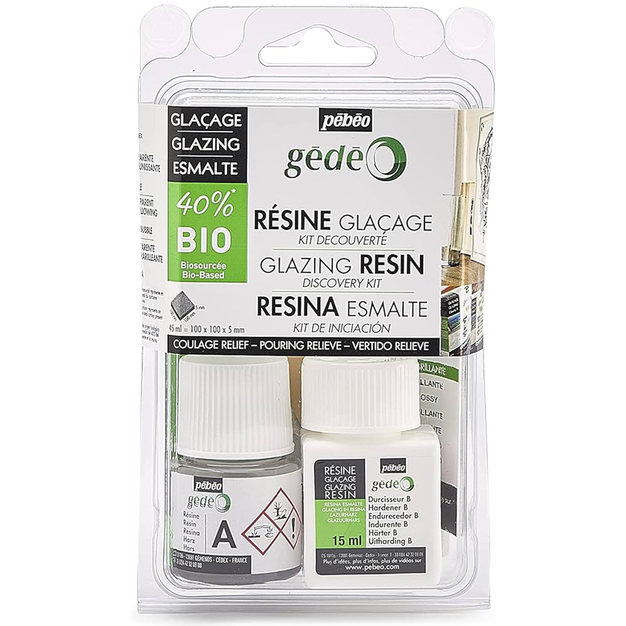 Kit rasina glazurare 40% Bio Pebeo 766189