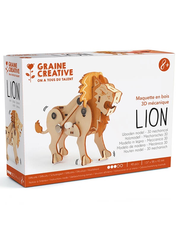 Macheta 3D din lemn Leu Graine Creative 560197