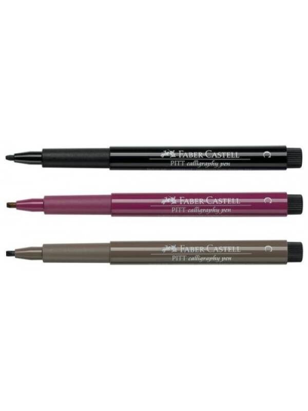 Marker Pitt Artist Pen Caligrafic Faber Castell (Culoare: Black 199)
