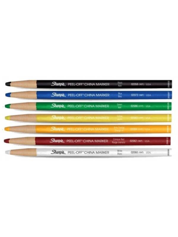 Marker portelan Sharpie Peel-Off (Culoare: white)