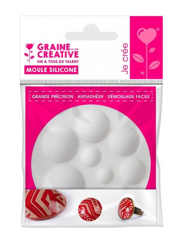 Matrita silicon cabochon rotund Graine Creative 284449
