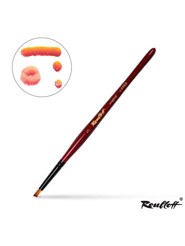 Pensula sintetica cu varf copita de caprioara Roubloff 09RB (Marime: 5)