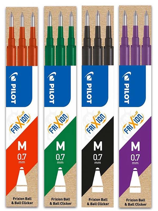 Rezerva Pix FriXion 0.7 mm 3 bucati/set PILOT (Culoare: Purple)
