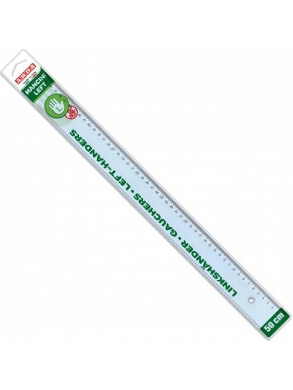 Rigla plastic pentru stangaci Arda 28930MAN (Marime: 30 cm)