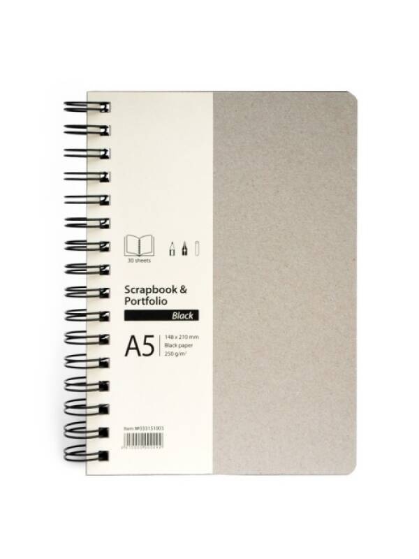 S&P Sketchbook 30 file hartie neagra Drasca (Marime: A3)