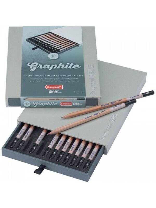 Set 12 creioane Bruynzeel Design Graphite 8815H12