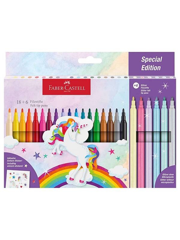 Set 18+6 Carioci Unicorni Faber-Castell FC554221
